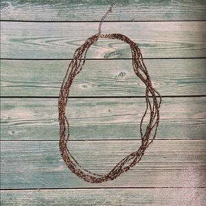 Premier Designs Multi-Strand Brown Necklace